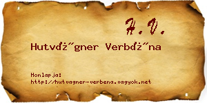 Hutvágner Verbéna névjegykártya